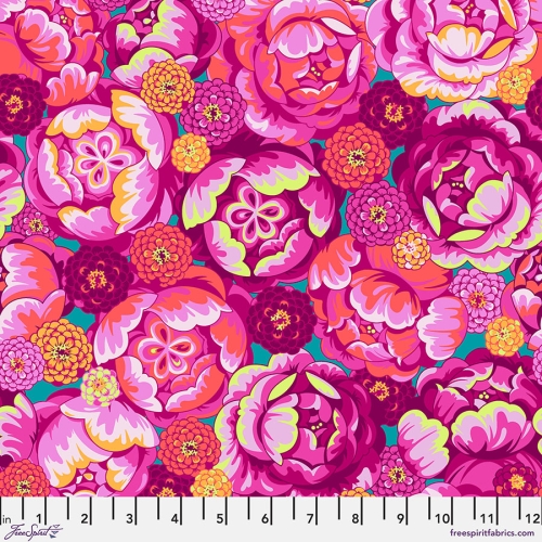 Patchwork Baumwolle - Stacy Peterson -  Belle Epoque - Bourgeois Bloom - Magenta